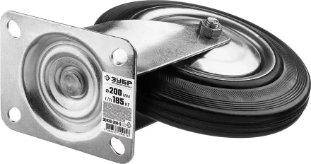 Колеса поворотные из литой резины с металлическим диском серия ПРОФЕССИОНАЛ купить в Ижевске