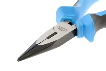 Длинногубцы прямые 160 мм хром-ванадий двухкомпонентные рукоятки БАРС 17195 купить в Ижевске