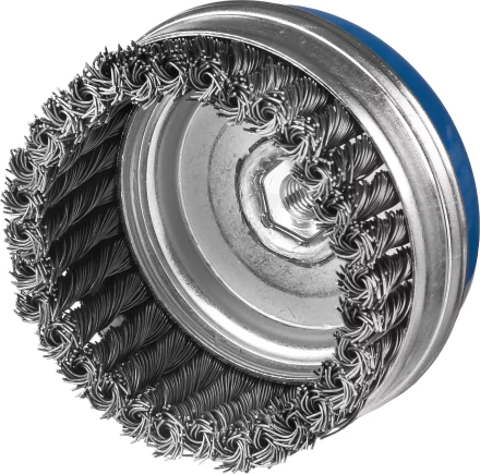 ЗУБР &quot;ПРОФЕССИОНАЛ&quot;. Щетка чашечная усиленная для УШМ, плетеные пучки стальной проволоки 0,8мм, 80ммхМ14 35271-080_z02 купить в Ижевске