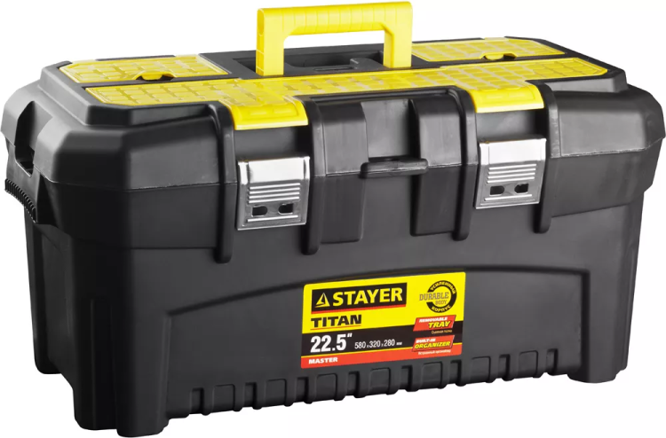 Ящик для инструмента "TITAN-22" пластиковый, STAYER 38016-22 купить в Ижевске