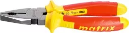 Плоскогубцы комбинированные  Insulated 160мм двухкомпонентные рукоятки MATRIX PROFESSIONAL 16901