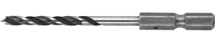 ЗУБР &quot;ЭКСПЕРТ&quot;. Сверло по дереву, М-образная заточка, шестигранный хвостовик 1/4&quot;, 4х70мм 29423-070-04 купить в Ижевске