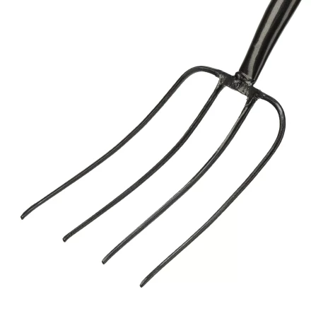 Вилы 4-рогие Сибртех 61379, сенные, кованые, 210х340х1260 мм, деревянный лакированный черенок купить в Ижевске