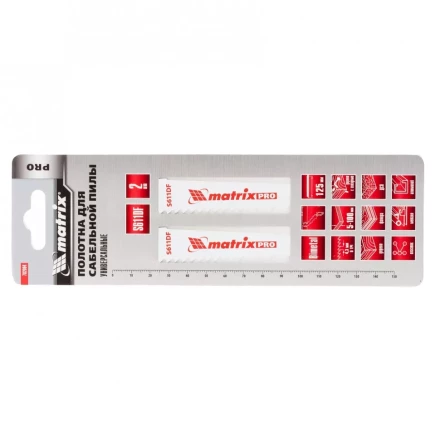 Полотна универсальные для сабельной пилы S611DF 125/4,3мм Bimetal 2 штуки PRO Matrix 782004 купить в Ижевске