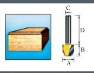Фреза для прямого и наклонного фрезерования Makita D-10665