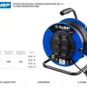 Удлинитель на катушке "ПВС 315", 50 м, 3500 Вт, 4 гнезда, IP44, ПВС 3х1,5 кв мм, ЗУБР 55081-50 купить в Ижевске
