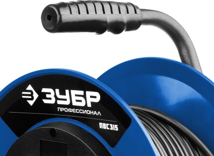 Удлинитель на катушке &quot;ПВС 315&quot;, 50 м, 3500 Вт, 4 гнезда, IP44, ПВС 3х1,5 кв мм, ЗУБР 55081-50 купить в Ижевске