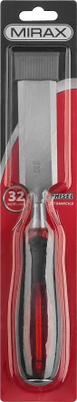 Стамеска MIRAX с двухкомпонентной прозрачной рукояткой, 32мм 1810-32 купить в Ижевске