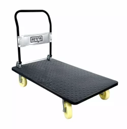 Тележка ручная платформенная металлическая HITCH 600кг 650*1100 колеса нейлоновые 150мм (SZ086117)