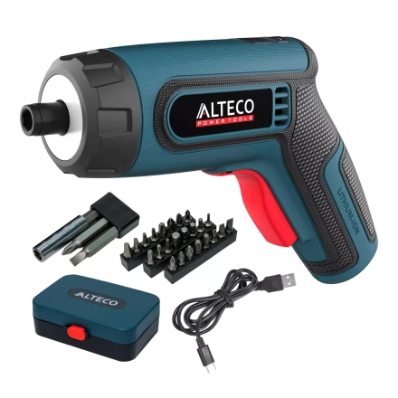 Аккумуляторная отвертка угловая ALTECO CSD 4V 67506 купить в Ижевске