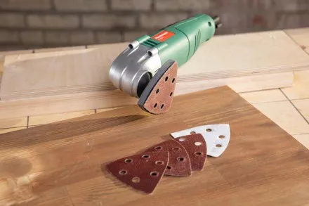 Лист шлифовальный HAMMER MF-AC 003 80 мм, Р 100, по дереву купить в Ижевске