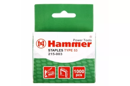 Скобы для степлера HAMMER 215-003 14мм, тип 53, 1000 шт. купить в Ижевске