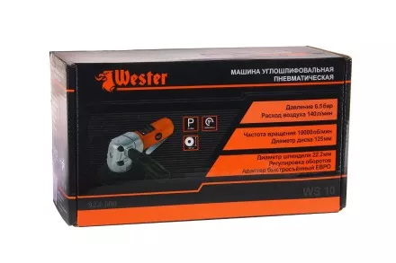 Машина углошлифовальная пневматическая WESTER WS-10 купить в Ижевске