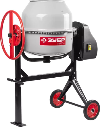 Бетоносмеситель ЗУБР, чугунный венец, 140л, 550Вт ЗБСЭ-140 купить в Ижевске