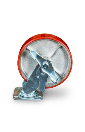 Колесо большегрузное поворотное SCpb 80 200 мм полиуретановое с тормозом (N) 1024153 купить в Ижевске