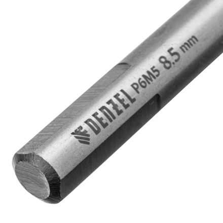 Сверло спиральное по металлу Denzel, 8,5 x 117мм, Р6М5, Golden Tip, многогранная заточка, 718283 купить в Ижевске