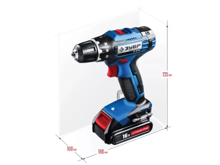 Дрель-шуруповерт 2 АКБ DL-16 A5 серия ПРОФЕССИОНАЛ купить в Ижевске