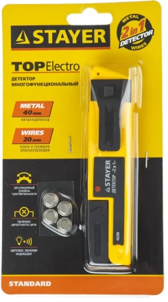Металлодетектор STAYER &quot;STANDARD&quot; &quot;TOPElectro&quot; многофункциональный, 2в1 45296 купить в Ижевске