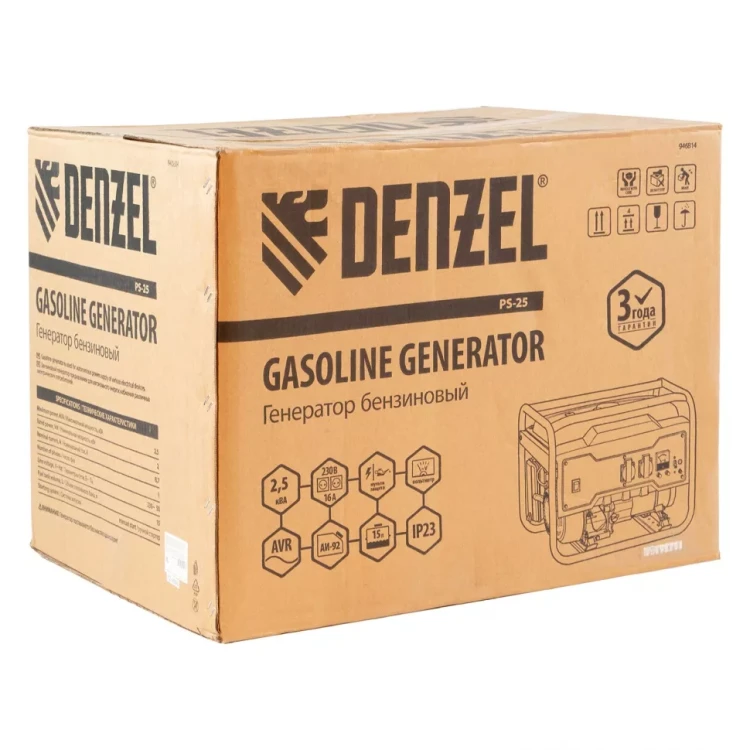 Генератор бензиновый PS 25 Denzel 946814 купить в Ижевске