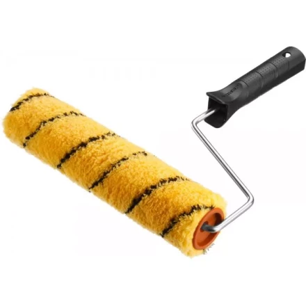 Валик малярный ЗУБР &quot;ОПТИМА -ДУАЛОН&quot;, все виды ЛКМ, идеален для ЛКМ на масляной основе, для ровных поверхностей, полиэстр, ворс 12 мм, бюгель 6 мм, 40х240мм 03518-24 купить в Ижевске