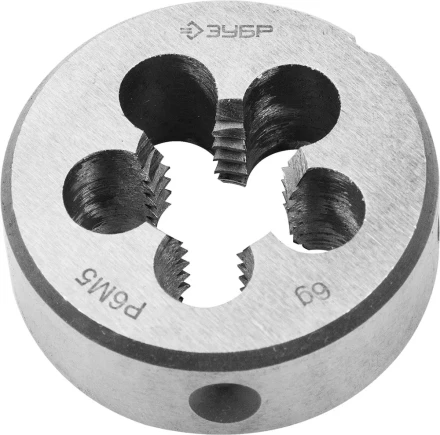 Плашка ЗУБР &quot;ЭКСПЕРТ&quot; круглая машинно-ручная для нарезания метрической резьбы, мелкий шаг, М14 x 1,5 4-28023-14-1.5 купить в Ижевске