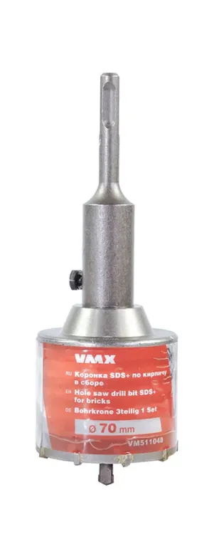Коронка SDS+ ф70 мм по кирпичу в сборе VMX 511048 купить в Ижевске