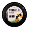Леска для триммера звезда Denzel, 2,4мм х 260м, на DIN катушке FLEX CORD, 96286 купить в Ижевске