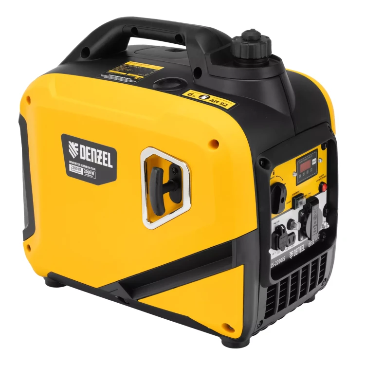 Генератор инверторный DENZEL GS-2200iS, 2,2 кВт, 230 В, закрытый корпус, ручной старт купить в Ижевске