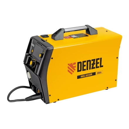 Аппарат инвертор. полуавтомат. cварки Denzel IMIG-205SDR, 200 А, ПВ 60%, катушка 5 кг купить в Ижевске