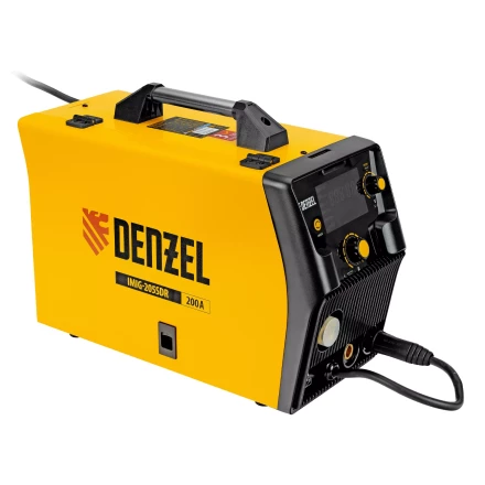 Аппарат инвертор. полуавтомат. cварки Denzel IMIG-205SDR, 200 А, ПВ 60%, катушка 5 кг купить в Ижевске
