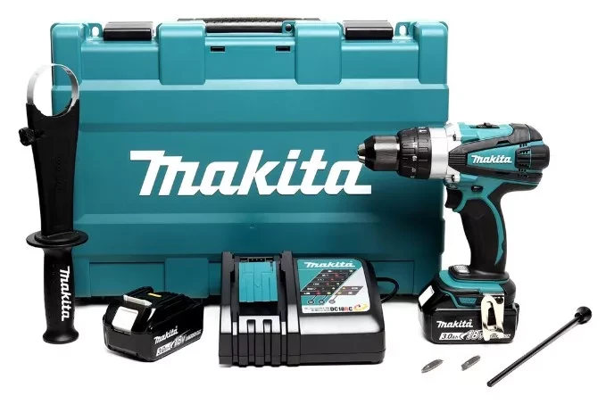 Аккумуляторная ударная дрель-шуруповерт Makita DHP458RFE купить в Ижевске