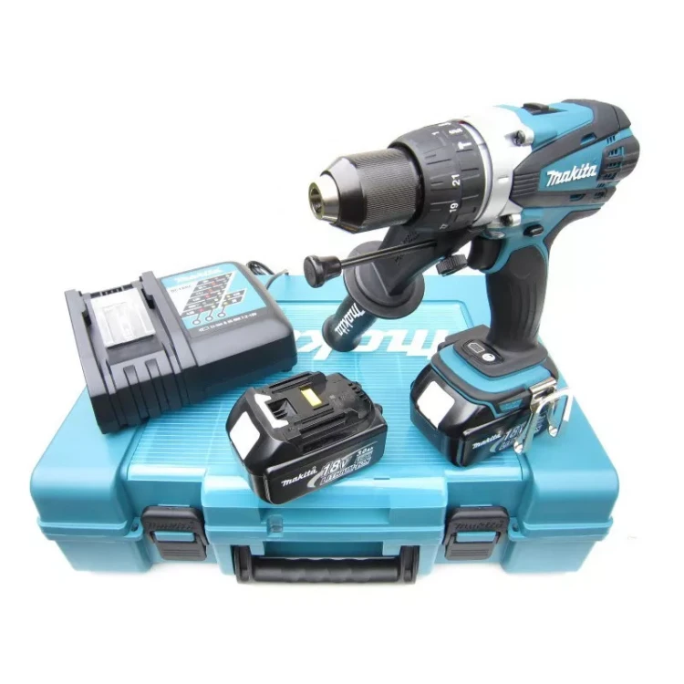 Аккумуляторная ударная дрель-шуруповерт Makita DHP458RFE купить в Ижевске