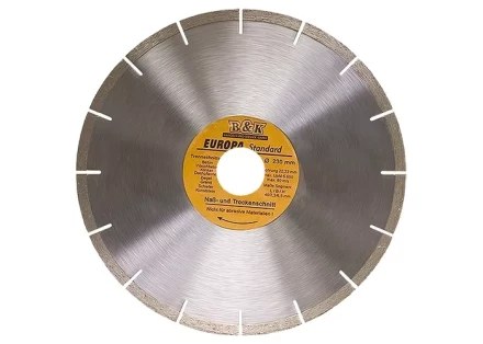 Диск алмазный отрезной сегментный 115 х 22,2 мм сухая резка EUROPA Standard SPARTA 73161 купить в Ижевске