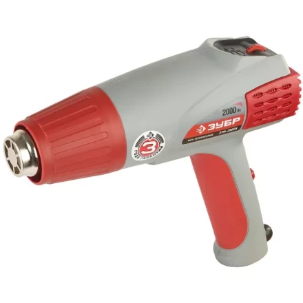 Фен ЗУБР, электр регулировка t, 3 режима работы, керам изолятор, кейс с насад, 2000Вт ЗТФ-2000К купить в Ижевске