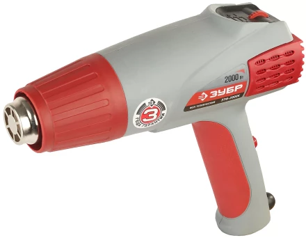 Фен ЗУБР, электр регулировка t, 3 режима работы, керам изолятор, кейс с насад, 2000Вт ЗТФ-2000К купить в Ижевске