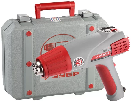 Фен ЗУБР, электр регулировка t, 3 режима работы, керам изолятор, кейс с насад, 2000Вт ЗТФ-2000К купить в Ижевске