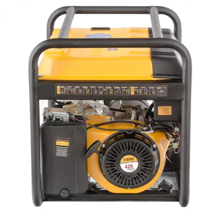 Генератор бензиновый PS 55 EA, 5.5 кВт, 230 В, 25 л, коннектор автоматики 5 PIN, электростартер Denzel 9468743 купить в Ижевске