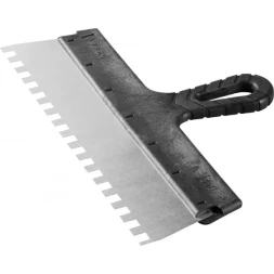 Шпатель ЗУБР &quot;МАСТЕР&quot; ФАСАДНЫЙ, нержавеющее полотно, 350мм, зуб 10х10мм 10078-35-10