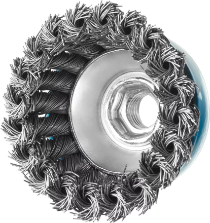 ЗУБР &quot;ПРОФЕССИОНАЛ&quot;. Щетка чашечная для УШМ, плетеные пучки стальной проволоки 0,5мм, 65ммхМ14 35275-065_z02 купить в Ижевске