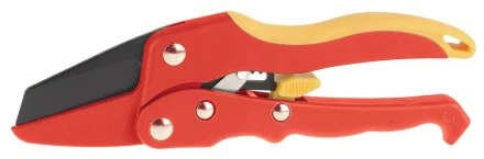 Секатор GRINDA двухкомпонентные,нейлоновые,фибергласс ручки,храповый механизм,прямые лезвия с упорной наковальней,205мм 8-423317_z01 купить в Ижевске