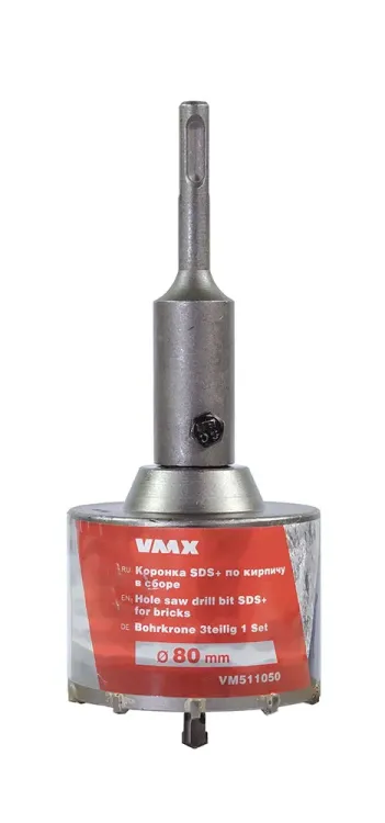 Коронка SDS+ ф80 мм по кирпичу в сборе VMX 511050 купить в Ижевске