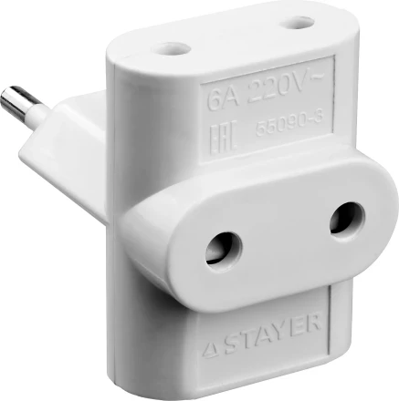Разветвитель электрический MAXElectro, STAYER 55090-3, 3 гнезда, 6А/220В 55090-3 купить в Ижевске