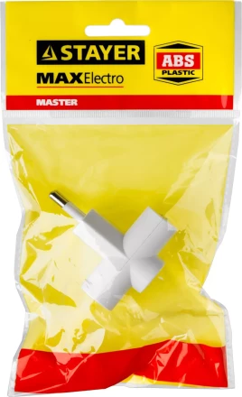 Разветвитель электрический MAXElectro, STAYER 55090-3, 3 гнезда, 6А/220В 55090-3 купить в Ижевске