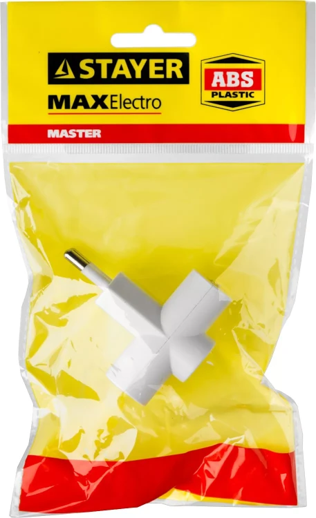 Разветвитель электрический MAXElectro, STAYER 55090-3, 3 гнезда, 6А/220В 55090-3 купить в Ижевске