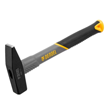 Молоток слесарный, 400 г Denzel, кованый, фибергласовая рукоятка c TPR покрытием 10484 купить в Ижевске