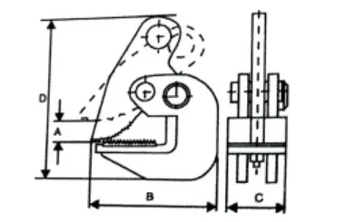 Захват для горизонтального подъема листового металла DHQ-5.0 купить в Ижевске