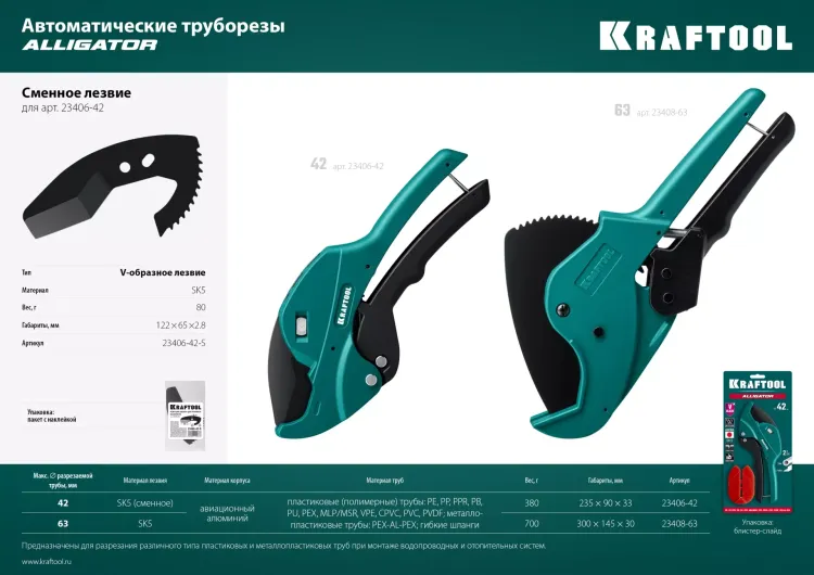 Труборез для металлопластиковых труб 23408-63 купить в Ижевске