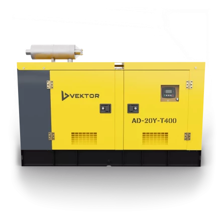 Дизельный генератор Vektor AD-20Y-T400 в шумозащитном кожухе с АВР купить в Ижевске