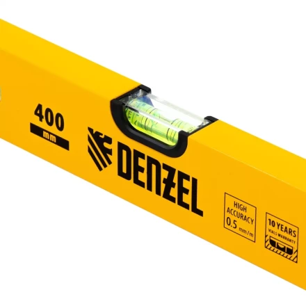 Уровень алюминиевый, 400 мм, фрезерованный, 3 глазка Denzel 33680 купить в Ижевске