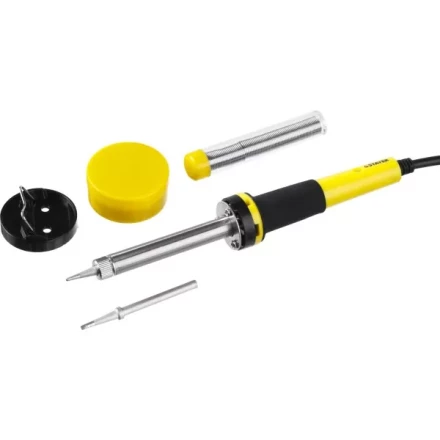 Набор для паяльных работ STAYER &quot;PROFI&quot; PROTerm, 55312-40-H5, паяльник 55300 + подставка + припой + жало сменное + канифоль, 40 Вт 55312-40-H5 купить в Ижевске